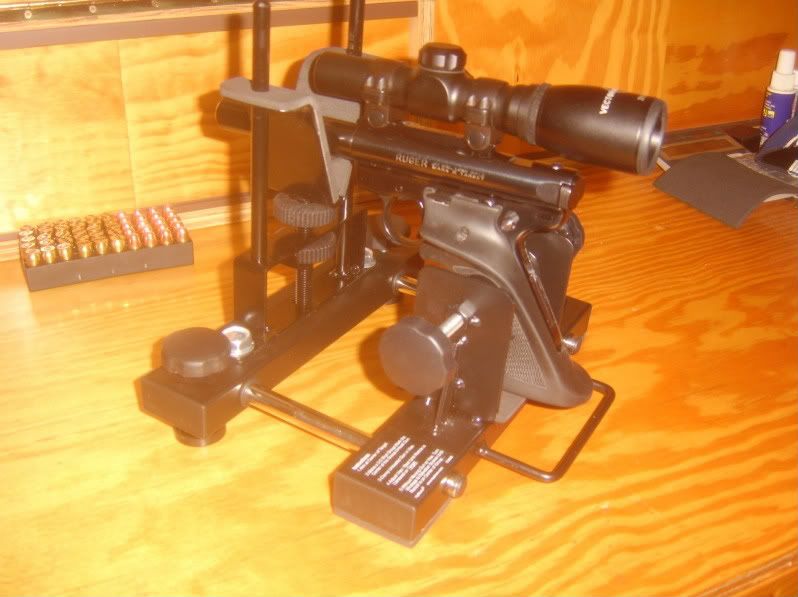 pistol rest and sight adjustment rest Rimfire Central Firearm Forum